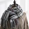 New scarf autumn and winter warm shawl scarf female sweet imitation cashmere scarf medium and long plaid scarf