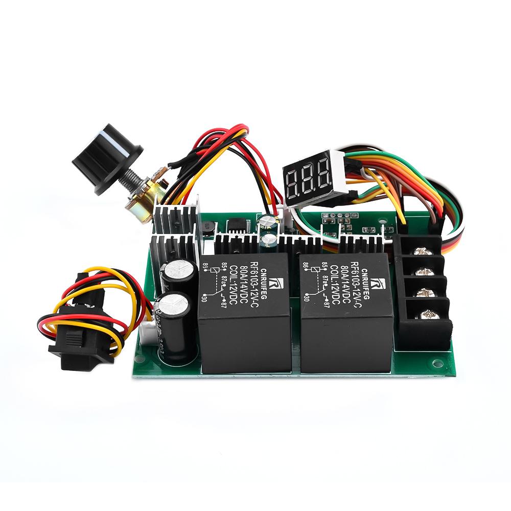 12V 24V 36V 48V 60A DC10 -55V PWM DC Motor Speed Controller Digital LED Display 0 -100% Adjustable Drive Module
