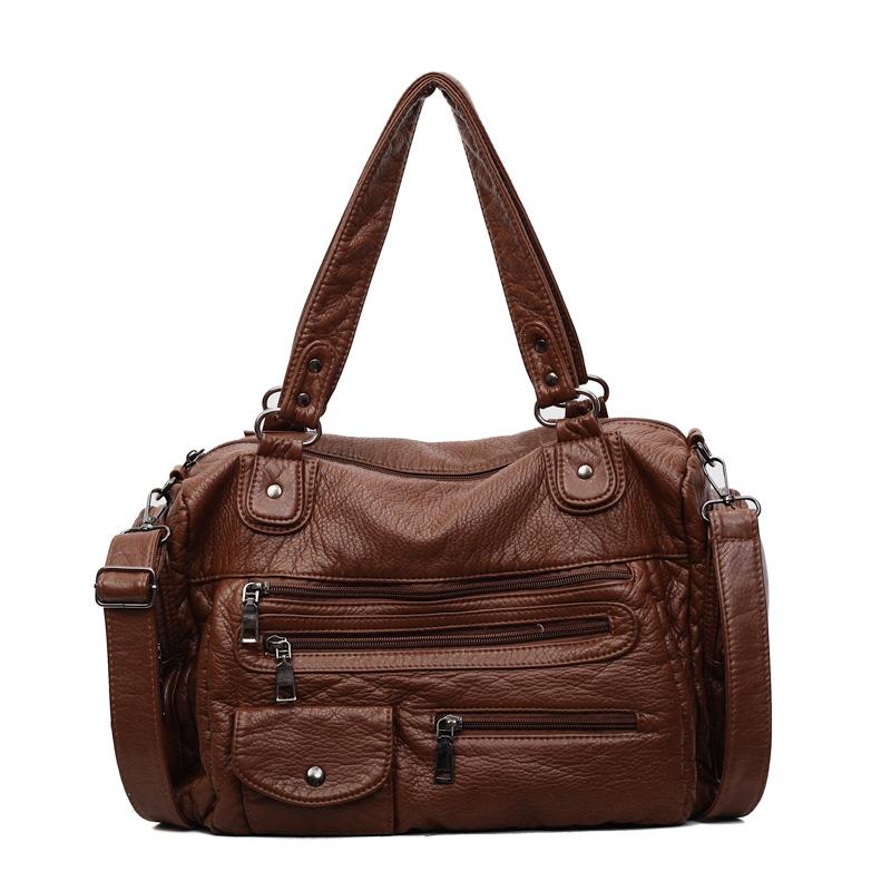 Borsa da moto, Grande capacità, Retro, Stile neutro, Borsa a spalla singola Hot Girl, Borsa da donna