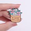 Alloy Fashionable Unique Brooch With Colorful Flower And Letter Accents For Genders All