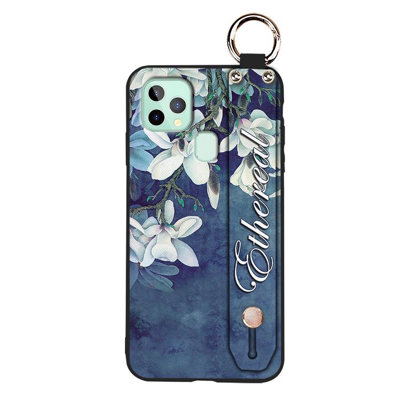 Shockproof Fashion Design Phone Case For Oukitel C22 Durable Protective Dirt-resistant Waterproof Lanyard Soft case Ring