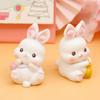 Cake Accessories Bunny Cake Decoration Figure Toys Party Dessert Decor Resin Rabbit Figure