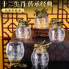 Wine Set, Twelve Zodiac Baijiu Cups, Beast Head Spirits, Small Wine Glasses, , Light Luxury Retro Household Cups