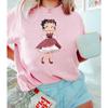 Vintage Betty Boop Cartoon Theme Graphic TShirt Classic Retro Girl Women Cotton Short Sleeve Betty Boop Lover Gift Clothing