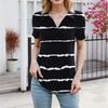 Womens Shirts Summer Business Casual Work Tops Short Sleeve Button Down Collared V Neck Blouse T-Shirt