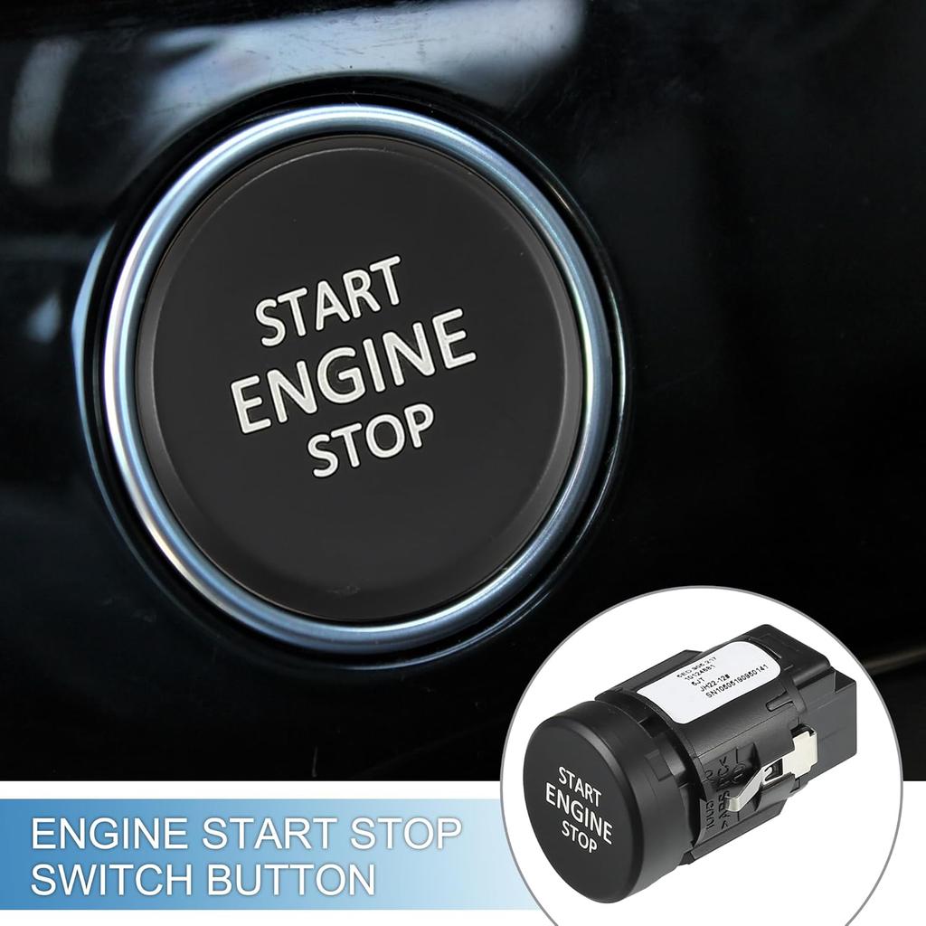 Push Button Starter Switch No.5ED905217 Engine Start Stop Switch Button for Skoda Karoq 2018-2021 Black