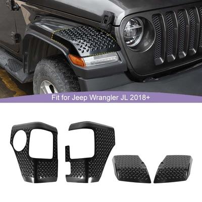Ön Tekerlek Kemer Açısı Köşe Stop Lambası Kapakları Jeep Wrangler JL 2018 ve Üstü Araç Dış Aksesuarlarına Uygun