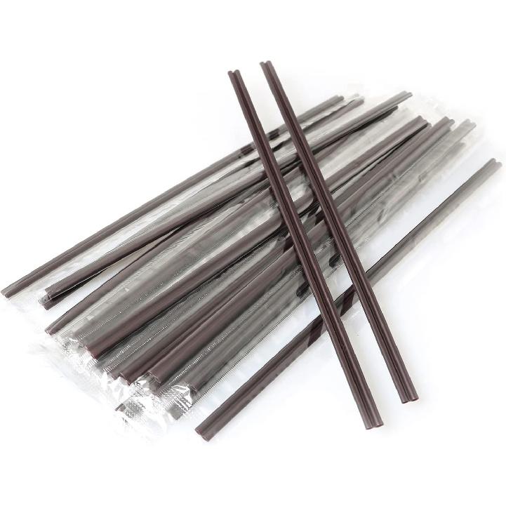 RLECS 100pcs Two Holes Coffee Stirrer Straw 2-in-1 Disposable Plastic Coffee Stir Sticks Coffee Stirrer Straw Birthday Wedding Party Drinking
