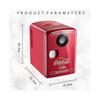 Coca-Cola 12V Tragbarer 4 Liter/6 Dosen Thermoelektrischer Mini-Kühlschrank/Warmhaltebox mit Bluetooth-Lautsprecher
