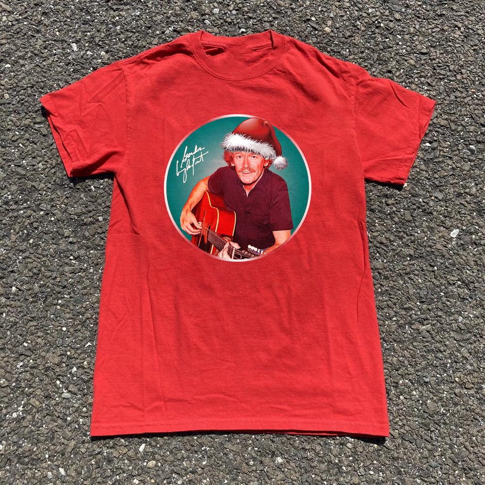Gordon Lightfoot Merry Christmas 2024 Gift for Fan S to 5XL Red T-shirt Unisex T-Shirt XXXL