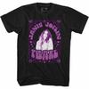 Janis Joplin Pearl Black Adult T-Shirt