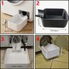 Washing Machine Drain Tray 19 X 8 X 8 Cm, Side Hanging Water Collection Basin with Hose Guide for Laundry Rooms