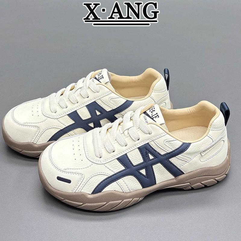 Leather platform women's children's shoes autumn new versatile lightweight casual sports shoes