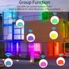 Tuya Smart LED-Lampe - E27 RGB Bluetooth Dimmbares Licht mit App-Steuerung für Schlafzimmer-/Partydekoration (220V)