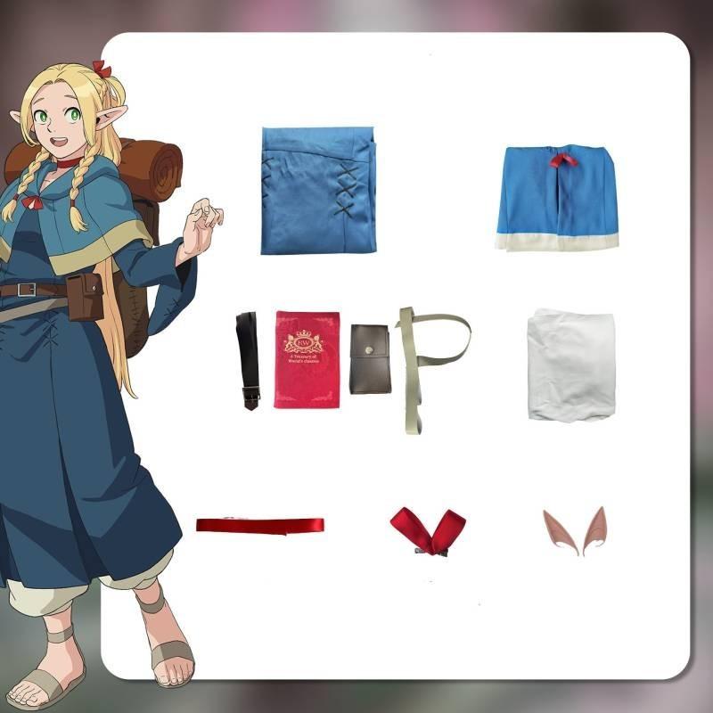 

Dungeon Delicious In Marcille Donato Chilchuck Tims Falin Touden Set Cosplay Marcille Donato,S