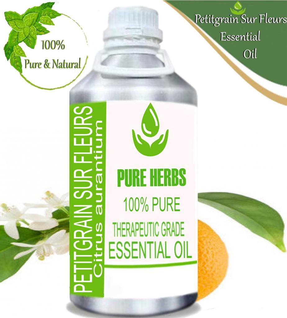Pure Herbs Petitgrain Sur Fleurs 100% Pure Citrus Aurantium Essential Oil UKZA 642