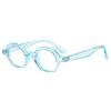 Retro Oval Anti Blue Light Glasses  Personality Jelly Color Frame Ddesign Prevent Mobile Phone Computer Radiation Unisex