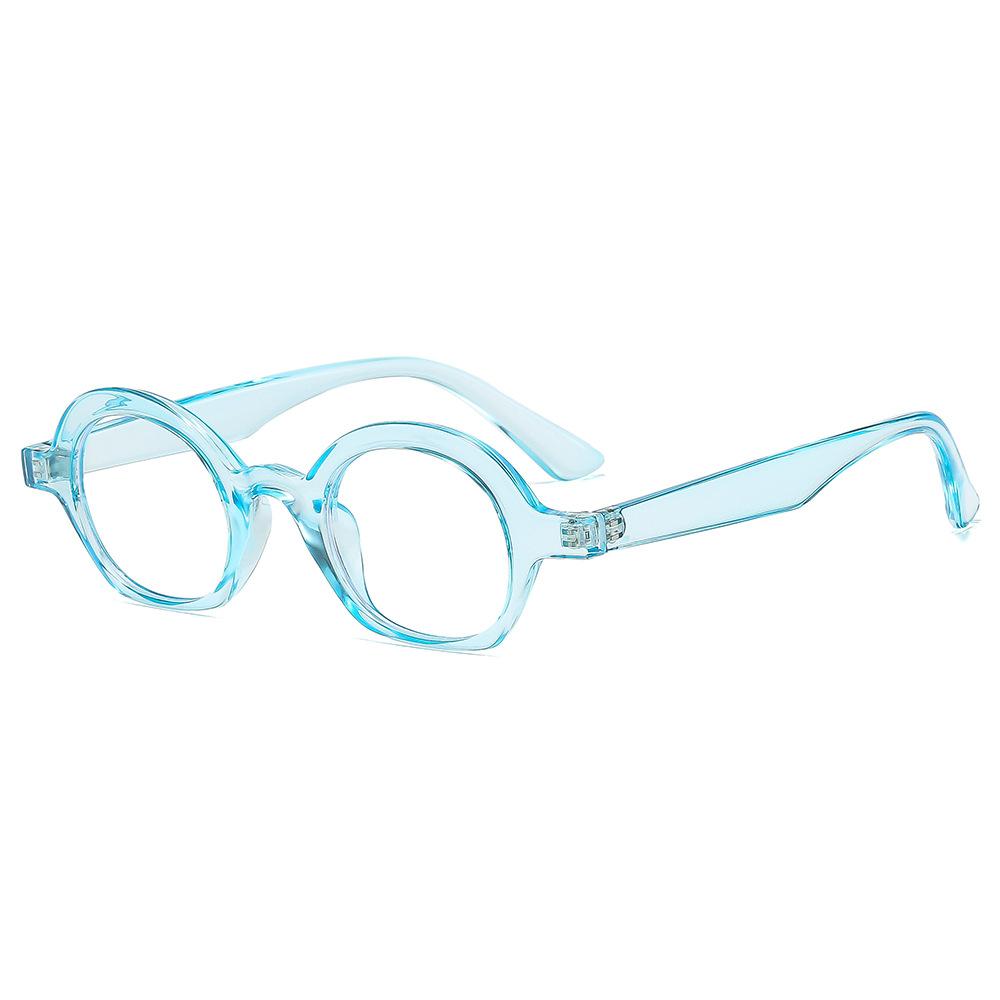 Retro Oval Anti Blue Light Glasses Personality Jelly Color Frame Ddesign Prevent Mobile Phone Computer Radiation Unisex
