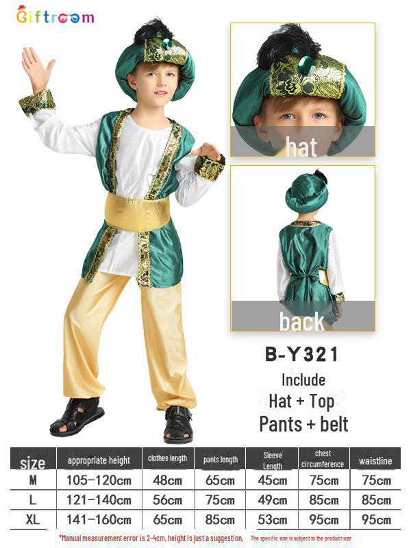 Children's Masquerade Costume: Arab Prince & Greek Princess
