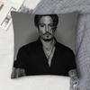 JJohnny Depp Doublesided Printed Square Decorative Cushion Cover for Sofa Living Room Home Decor