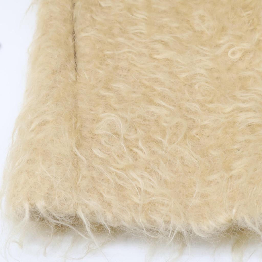 Saqui 19AW Yellow Mohair Jacquard Jacket Coat Coat 38 yellowUsed