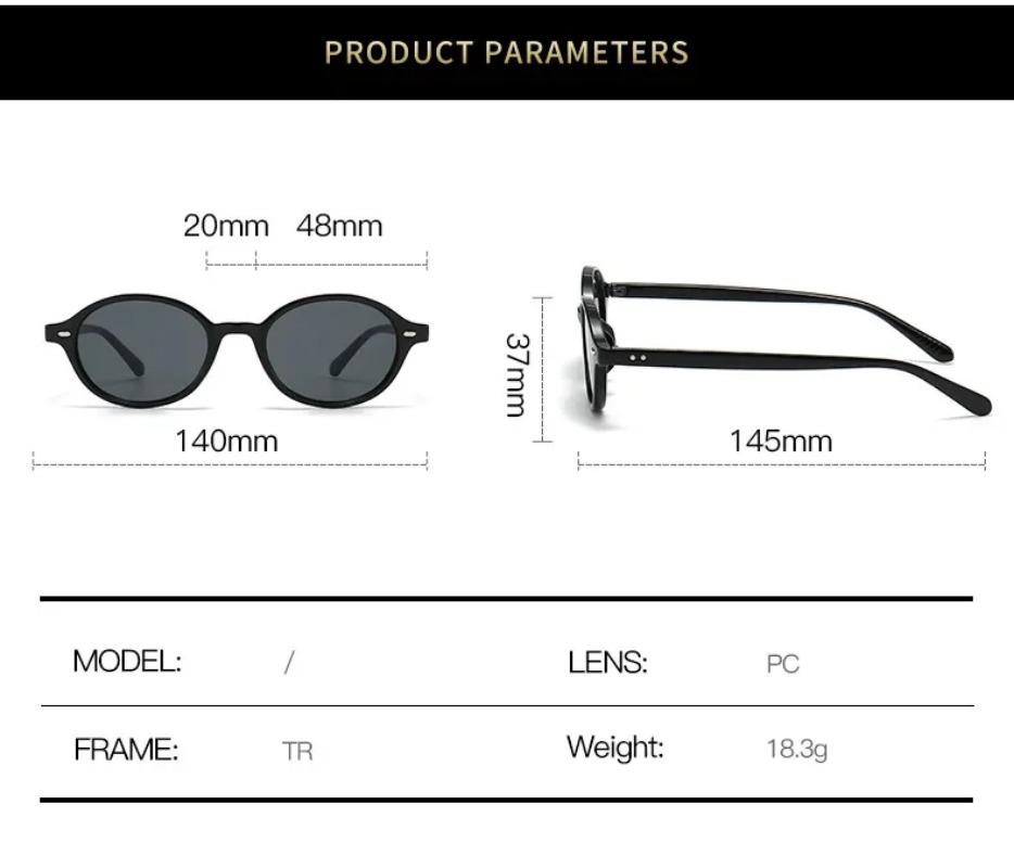 Retro Women's Small Oval Eyeglasses Women Men Rivets Shades Fashion Eyewear Luxury Sun Glasses UV400 Eyewear