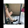 Korean Version of Fashion Mary Jane Single Shoes 2025 Summer New Retro Square Head Shallow Mouth Double Breasted Empty Bag Head Sandals