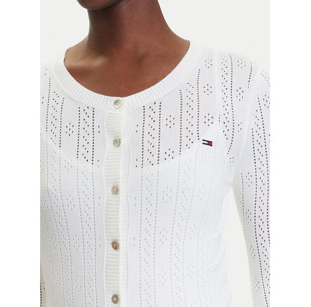Кардиган Tommy Jeans Pointelle