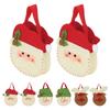 2Pcs Christmas Candy Handbag Lightweight  Gift Bag for Holiday Party Decoration