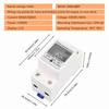 Digital Electric Energy Meter Single Phase DIN Rail Electricity Meter One Phase Two Wire
