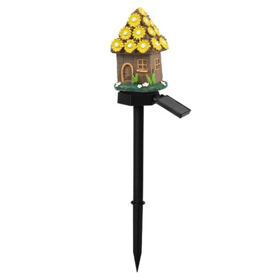 Solar Mushroom House Light Garden Fairy Tale Cottage Solar Light Outdoor Waterproof Solar 3