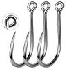 High Quality 20 Pcs Per Box 1# 2/0# 5/0# Corrosion Resistant High Carbon Steel Barbed Offset Jig Single Hooks Snapper