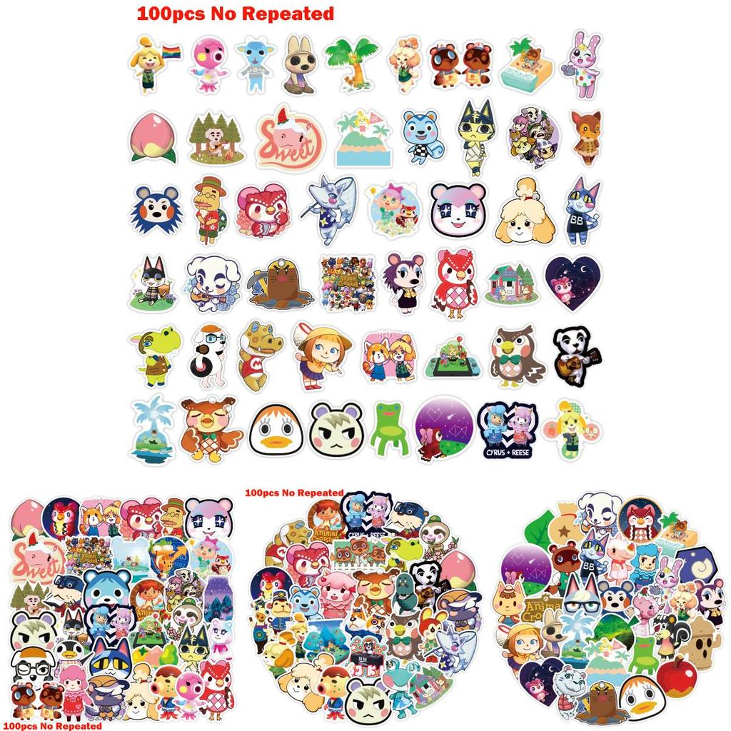 Waterproof And Durable Animal Crossing Stickers Set For Various Surfaces