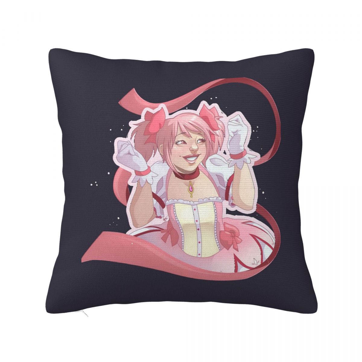 

Puella Magi Madoka Magica Square Pillowcase Cushion Cover Pillow Case Throw Pillow Cover for Home Bedroom Car 12x12Inch