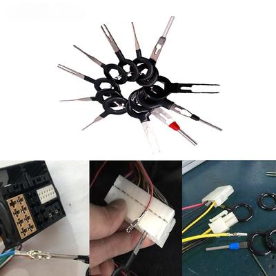 Conjunto de ferramentas para remoção de terminais automotivos, pino chave, fio elétrico, crimpagem, kit extrator, acessórios