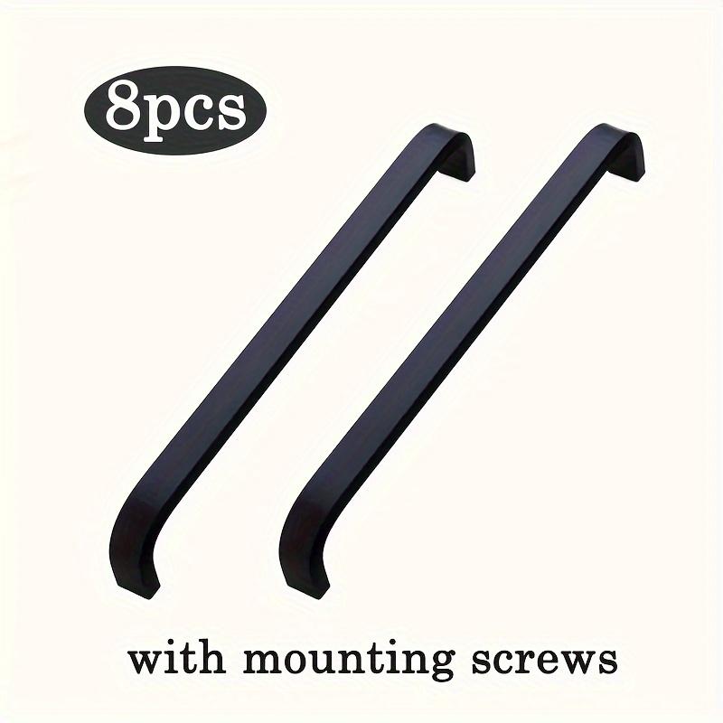 8pcs Cabinet Pulls Drawer Pulls, Aluminum Kitchen Cabinet Pulls, Modern Kitchen and Bathroom Cabinet Hardware Cabinet with Mounting Screws