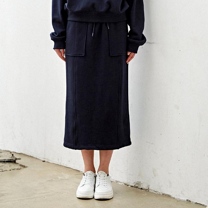 Custom Us Back Slit Midi Skirt Cfw23Fksk910