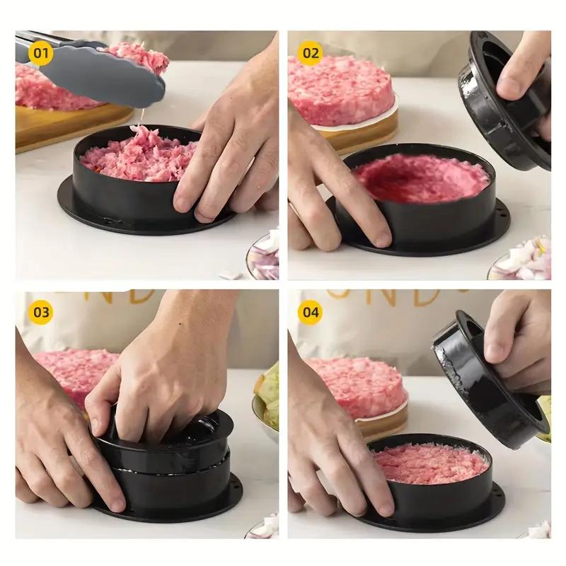 Burger Press Mold & Patty Press Maker 3 in 1 Stuffed Hamburger Patty Maker Perfect for Beef,Chicken Patties-Kitchen Press Tool