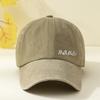 Fashion Mama Embroidery Baseball Caps Casual Washed Cotton Duck Tongue Hat Sun Cap Women
