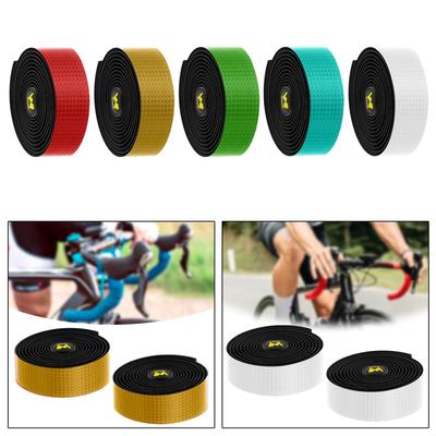 2x Bandes de Guidon de Vélo EVA PU Résistantes à l'Usure Ruban de Guidon de Vélo Bandes de Guidon de Vélo pour Vélos de Route Cannes à Pêche