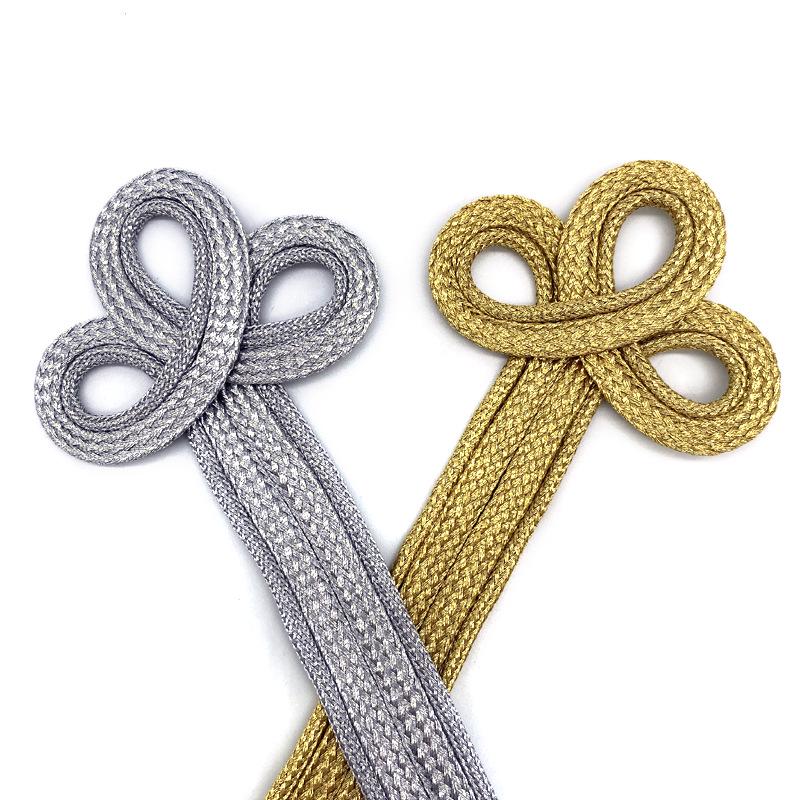 Handcrafted Gold & Silver Long-Handle Three-Leaf British-Style Double-Breasted Button for Performance Clothing Customization