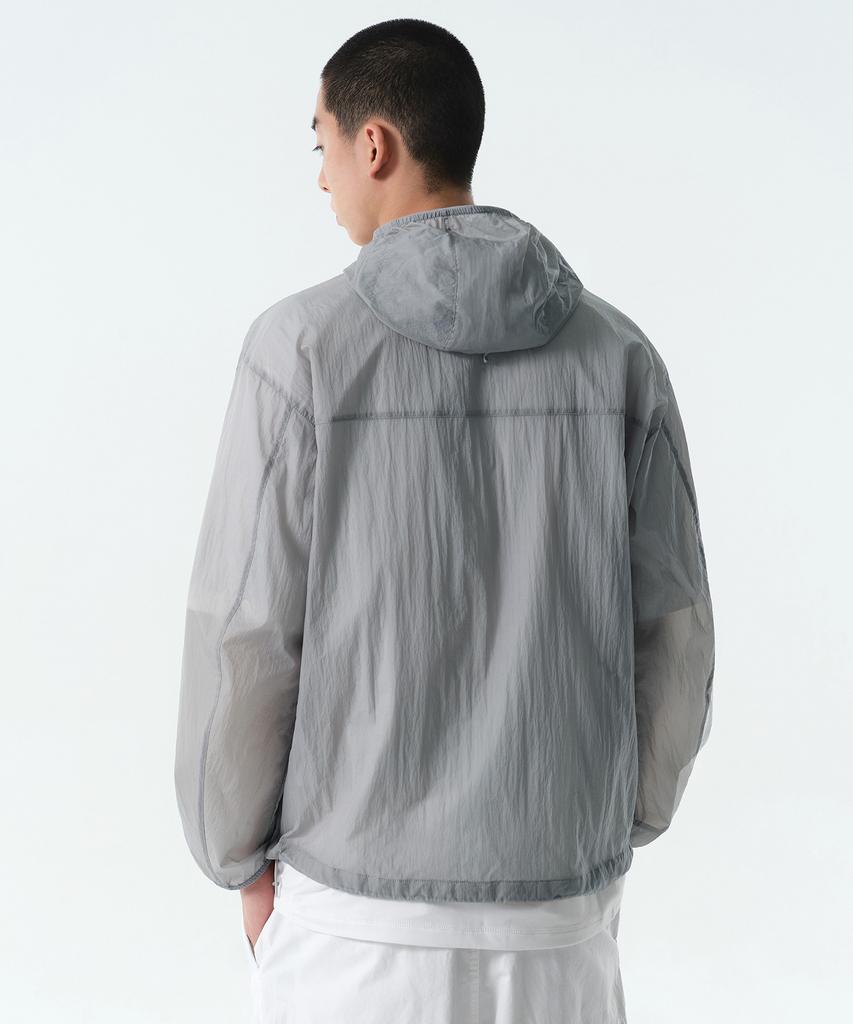 Musinsa Standard [Uv Protection] City Leisure Lightweight Packable Windbreaker Jacket [Light Grey]