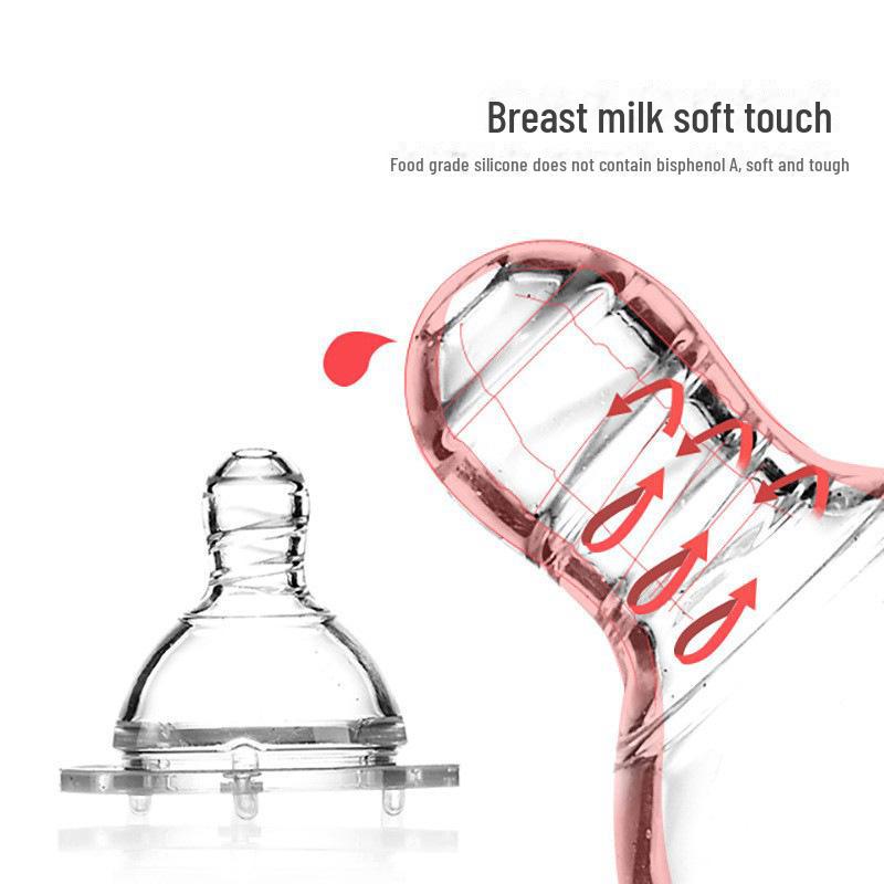 Biqin Silicone Wide-Mouth Baby Pacifier, Cross Hole, Size S/M, Single Box