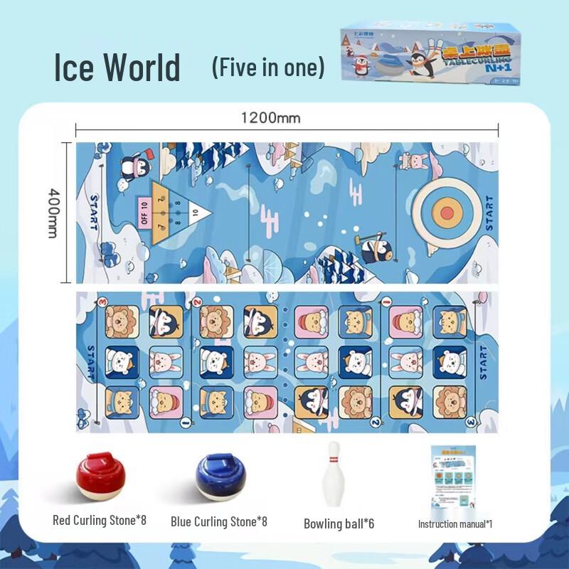 Ice & Snow World 5-in-1 Tabletop Game Set