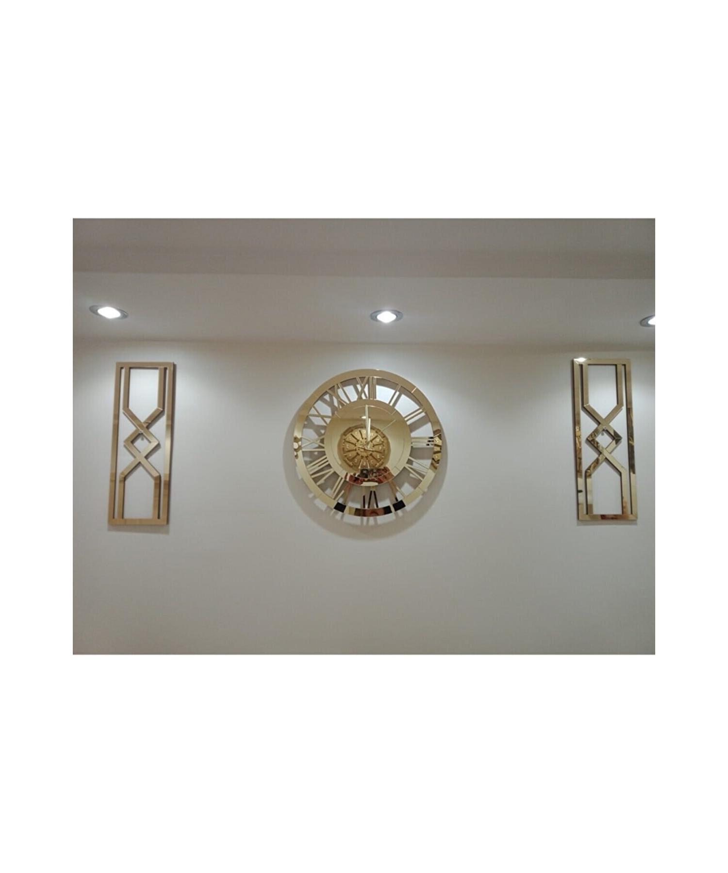 

3-Pack Modern Hourglass Gold Декоративные настенные часы Настольные часы