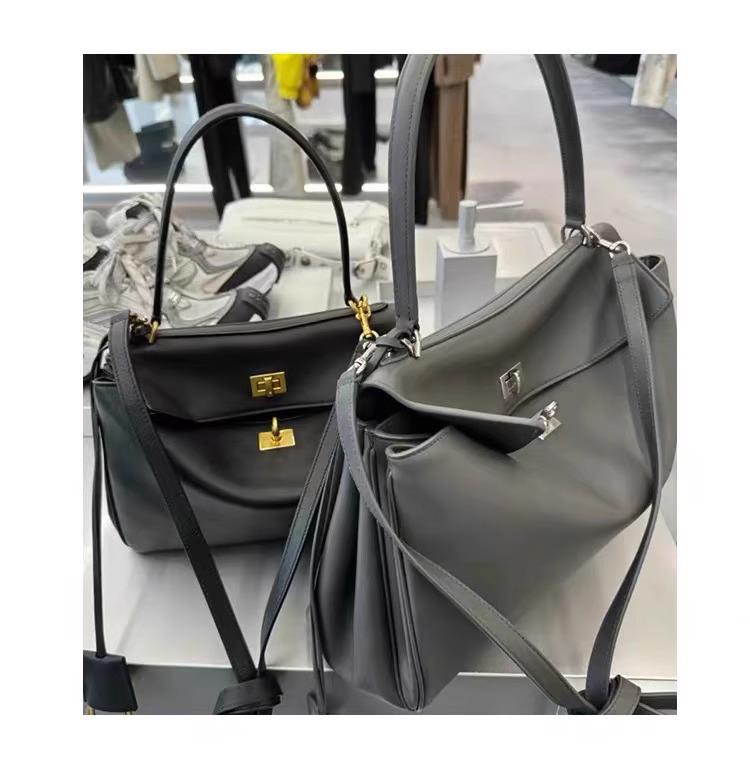 New 2024 B-brand Genuine Leather Women's Rodeo Shoulder Bag - Casual Commuting Kelly Tote