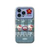 Plaid Kt Cat Doll Lanyard for Apple 17 Cute Phone Case 15promax Flip Window Iphone16