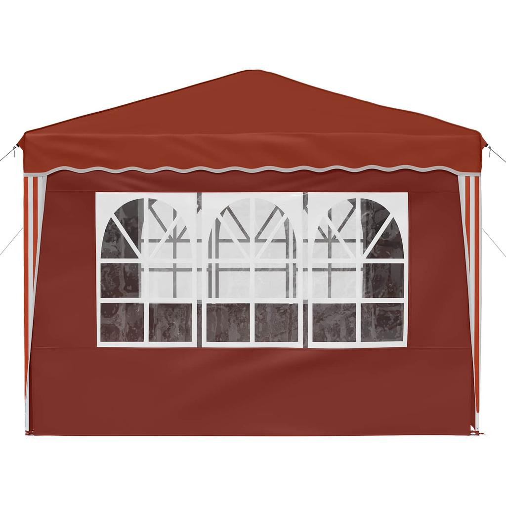 Pop Up Party Tent 288 X 288 X 245 Cm Terracotta Oxford Fabric