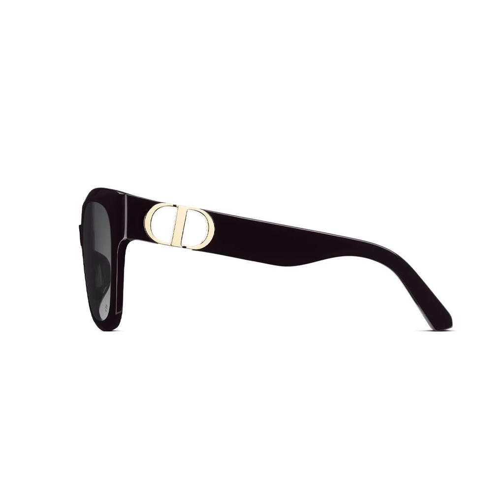 Dior 30 Montaigne S10F Series CD Logo Hinge Irregular Sunglasses Women Sunglasses Black 30MS10FXR-10A1