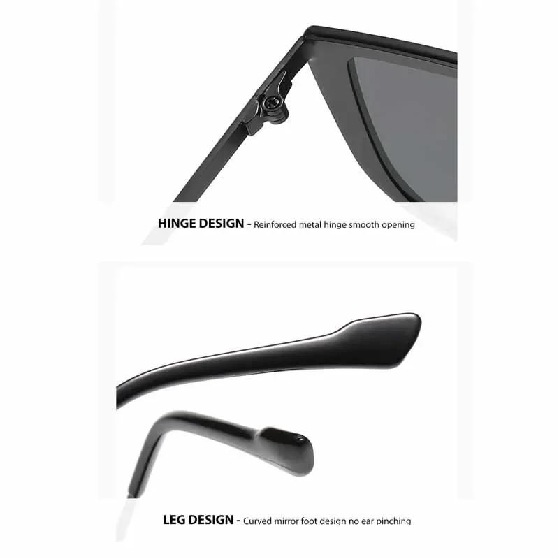 New Luxury Sunglasses Outdoor Uv400 Retro Square Frame Sunglasses Fashion Trend Cycling Sunscreen Eye Protection Glasses